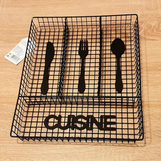 Range-couverts-Porte ustensiles Cuisine-métal 32 x 26 cm