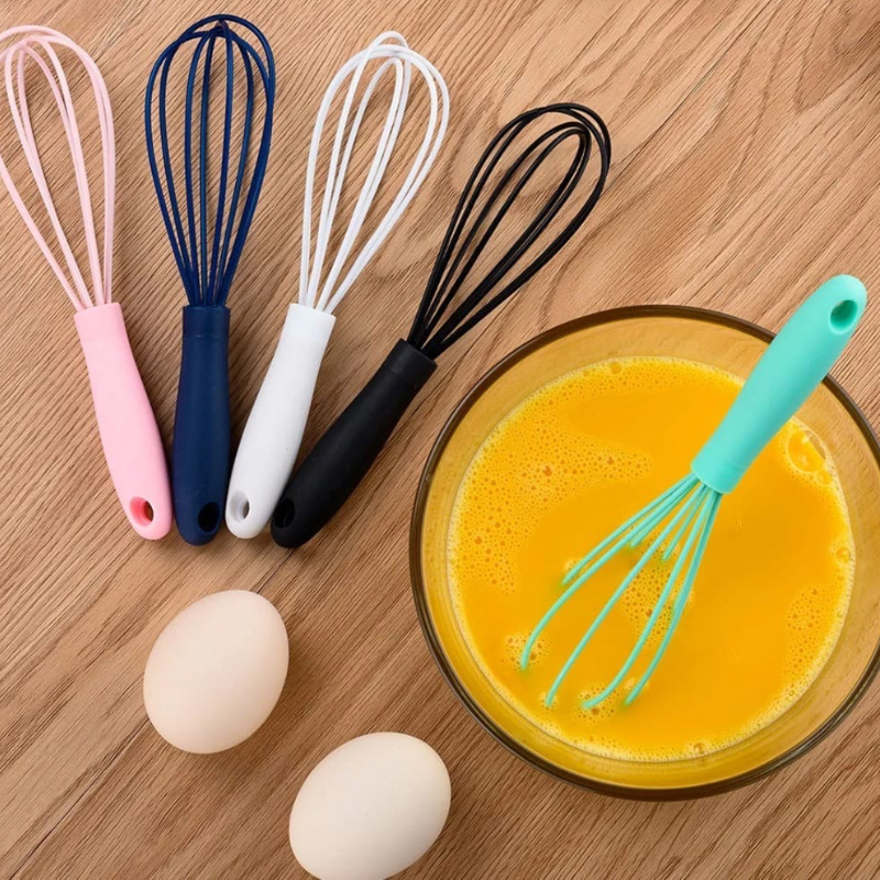 Fouets en Silicone Alimentaire Lot de 4 – Ustensiles Cuisine | Atishomedakar