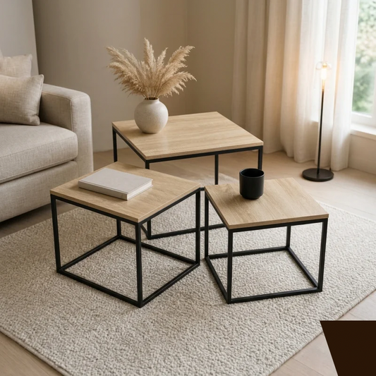 3 Tables cigognes-Bois&Métal