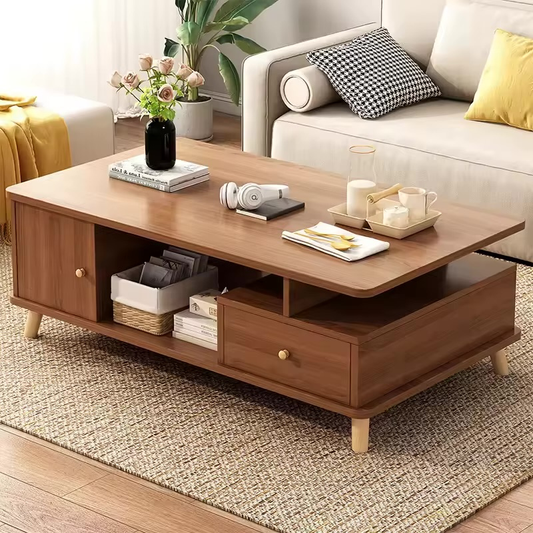 Table basse moderne en bois massif