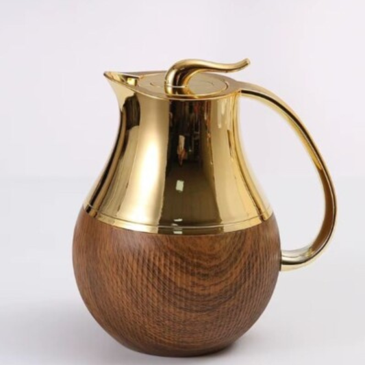Thermos Luxe Doré& Bois-1L