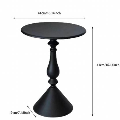 Table d'appoint ronde-Noir