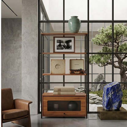 Étagère Design Bois & Métal