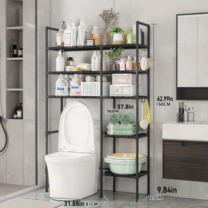 Étagère& organisateur machine à laver et salle de bain-Noir