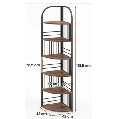 Étagère d’angle 6 niveaux