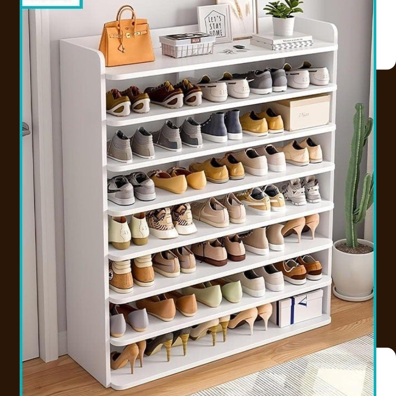 Meuble Rangement Chaussures Bois Blanc – Étagère Design Entrée | Atishomedakar