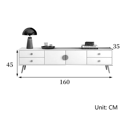 Meuble TV Moderne-Gris2