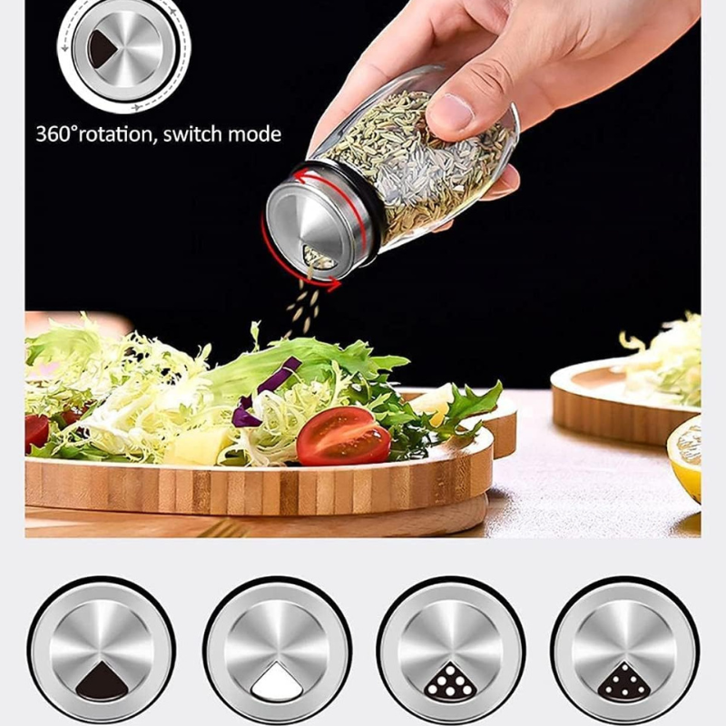 Porte-épices rotatif design en inox4