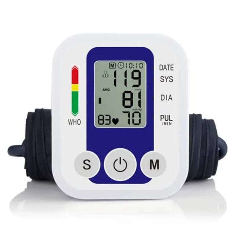 Tensiomètre Électronique Bras – Mesure Tension Artérielle & Fréquence Cardiaque