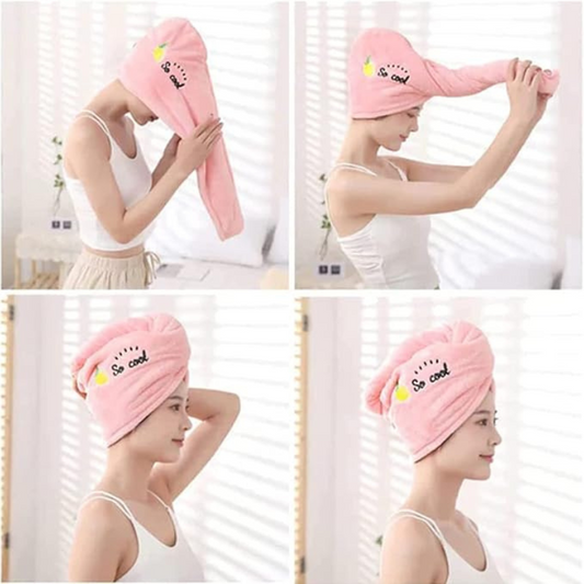 Bonnet de douche/Serviette de bain/Turban cheveux séchage rapide