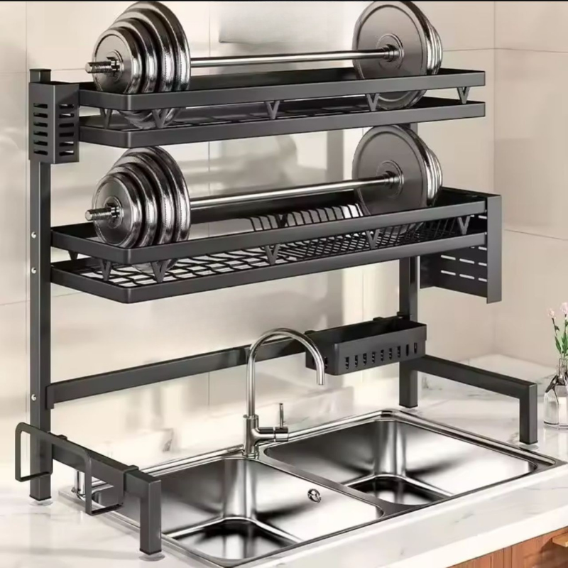 Égouttoir À Vaisselle-Organisateur De Comptoir De Cuisine 85cm