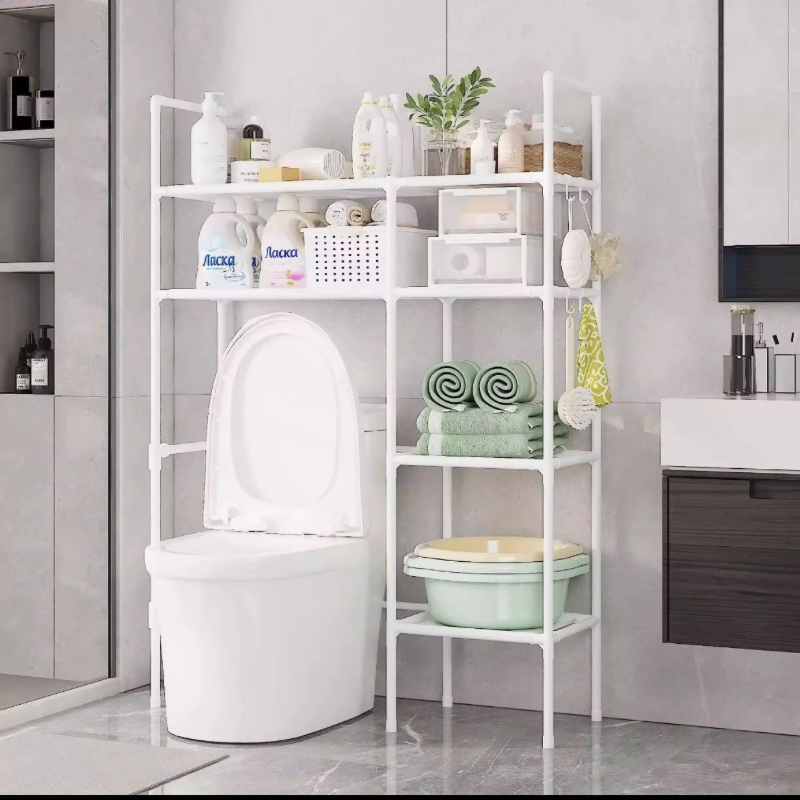 Étagère Salle de Bain & Machine à Laver Blanche – Rangement Pratique | Atishomedakar