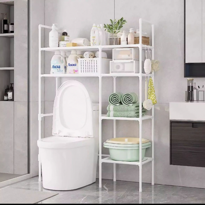 Étagère Salle de Bain & Machine à Laver Blanche – Rangement Pratique | Atishomedakar